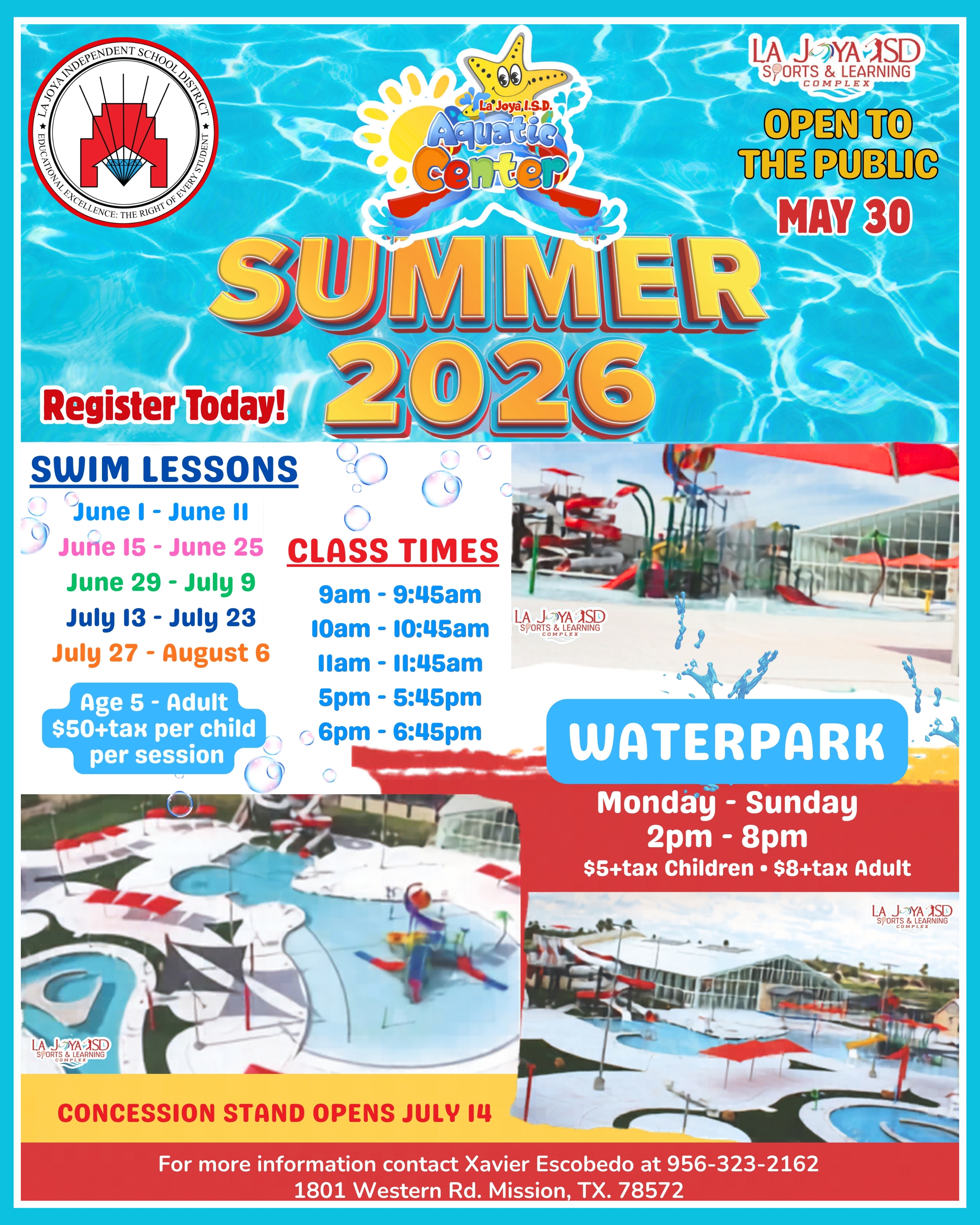 ☀️🌊🎉 Make a Splash This Summer at the La Joya ISD Aquatic Center! 🎉🌊☀️