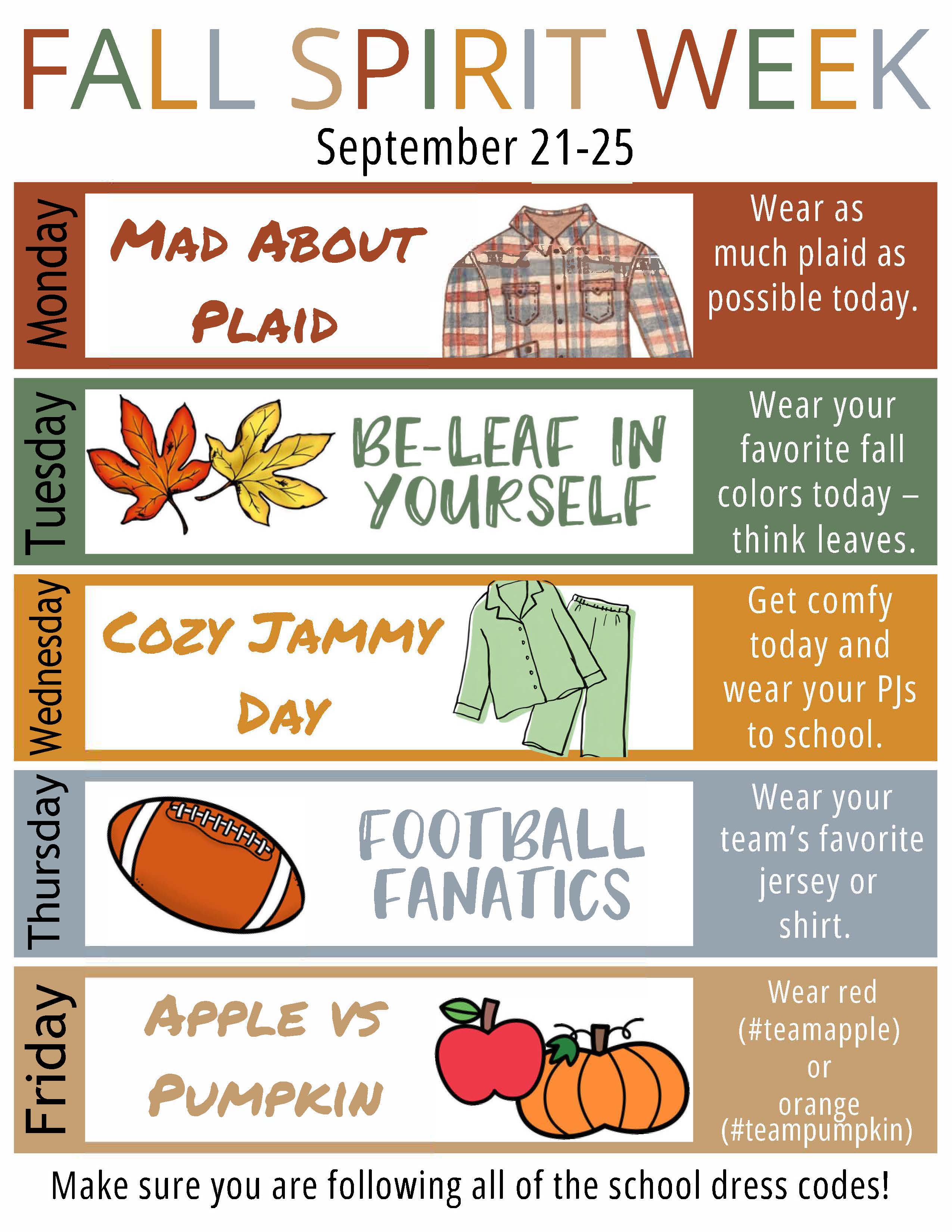 Fall Spirit Week