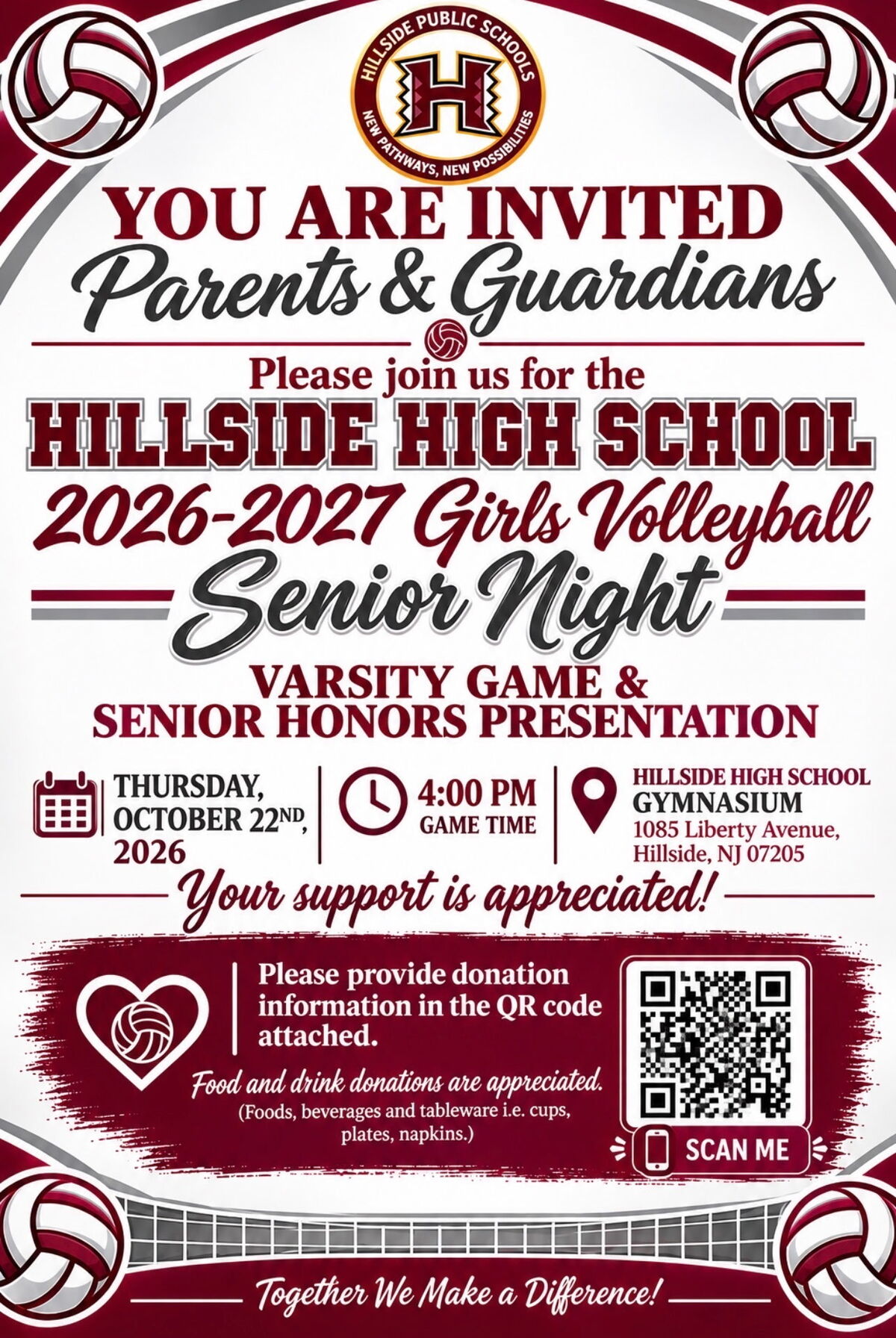 Girls Volleyball Senior Night!