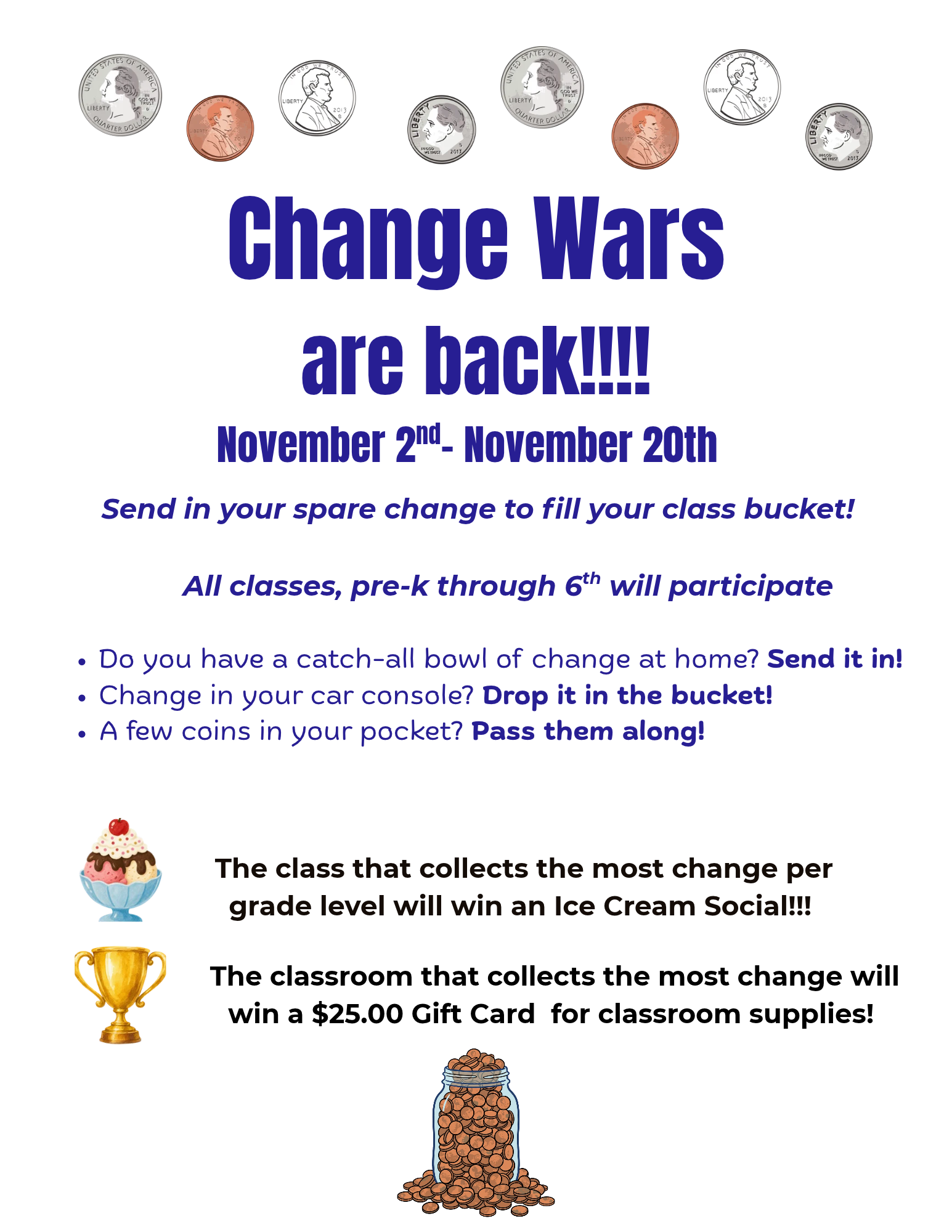 Change Wars Starts Monday!