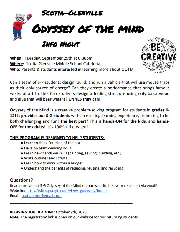 S-G Odyssey of the Mind Program