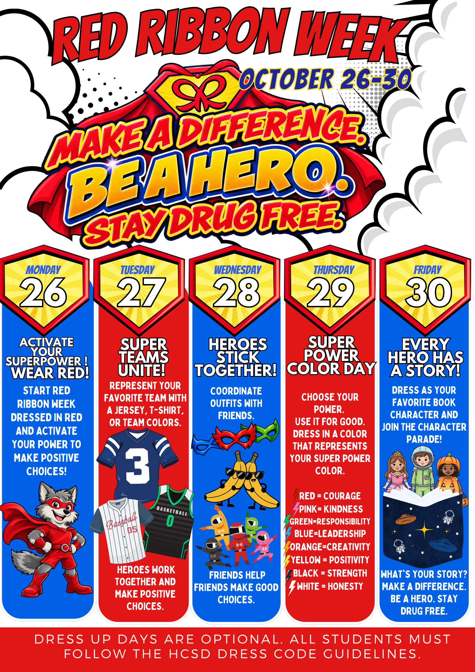 🦸‍♂️💥 MAKE A DIFFERENCE. BE A HERO. STAY DRUG FREE!