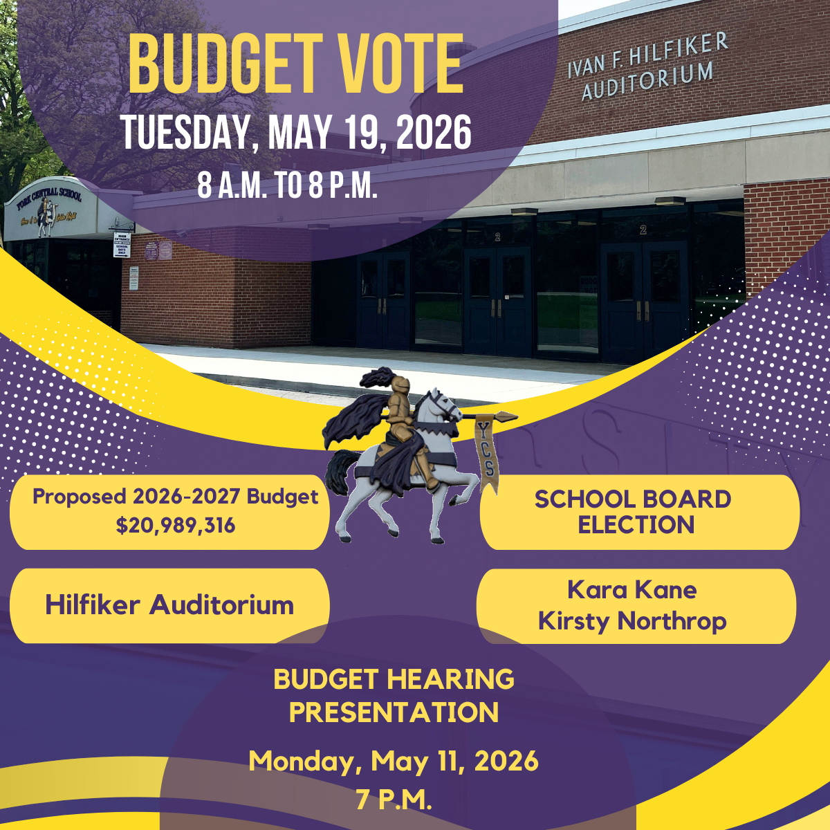 Annual May Budget Vote and Hearing and BOE Election