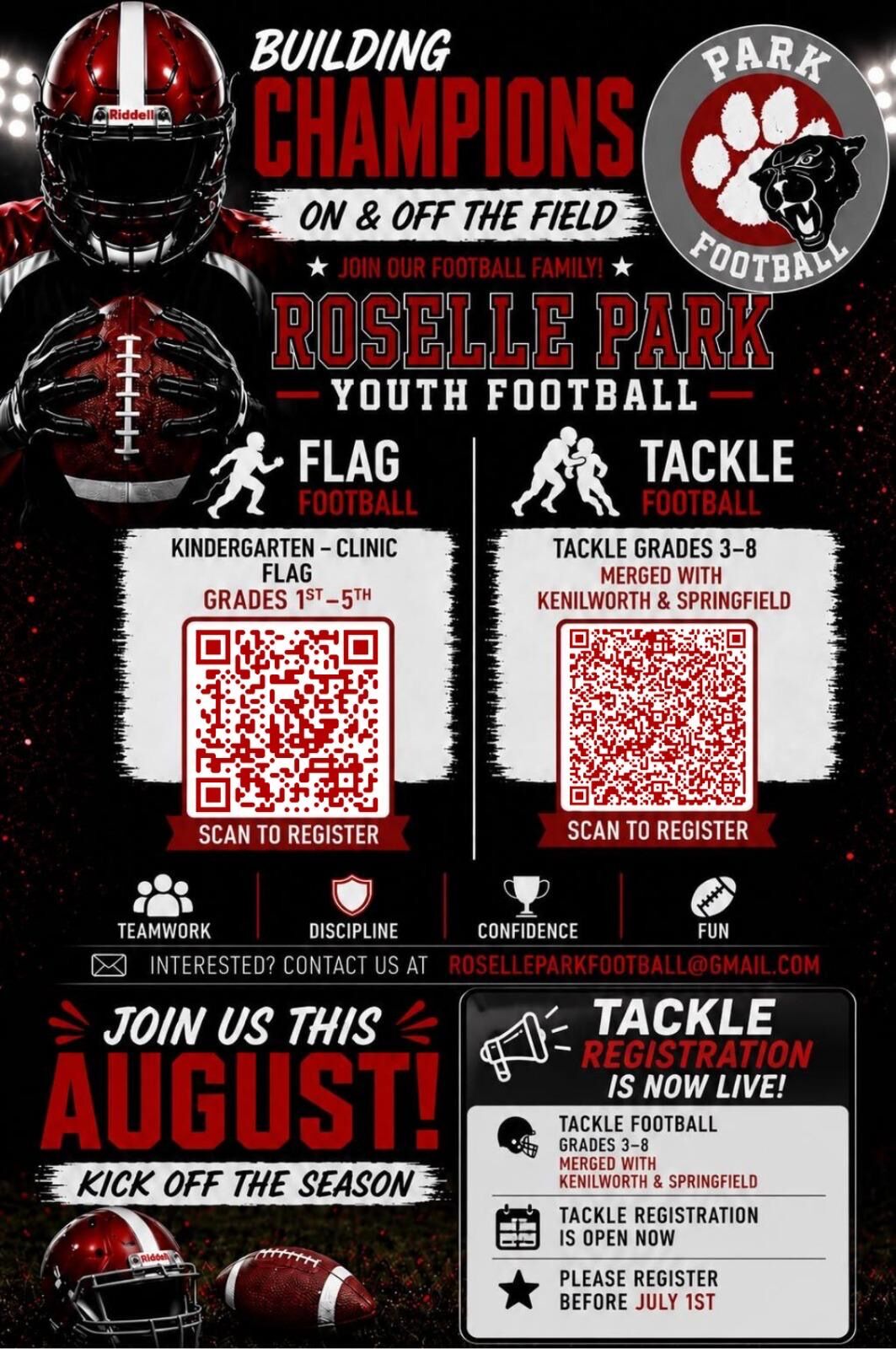 Youth Football Flyer attached 