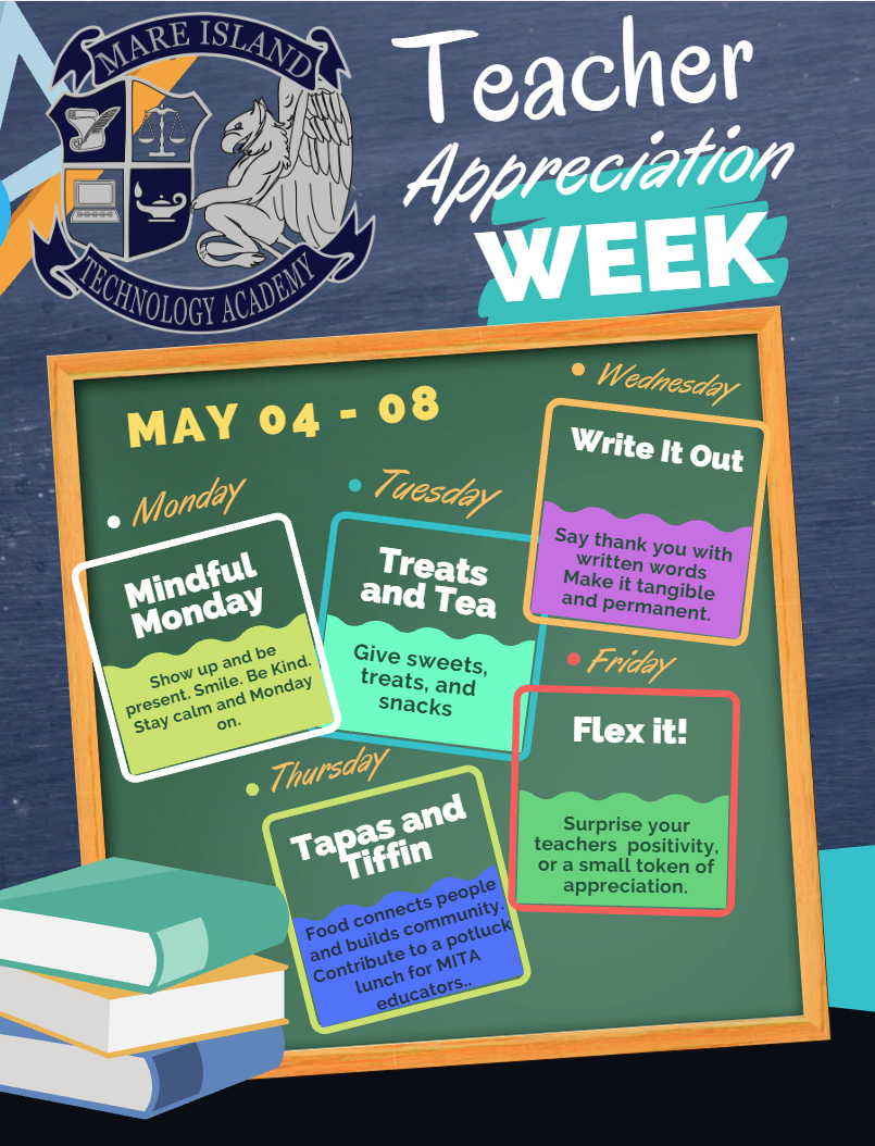 MITA (MS & HS): Teacher Appreciation Week (May 4 - 8, 2026)