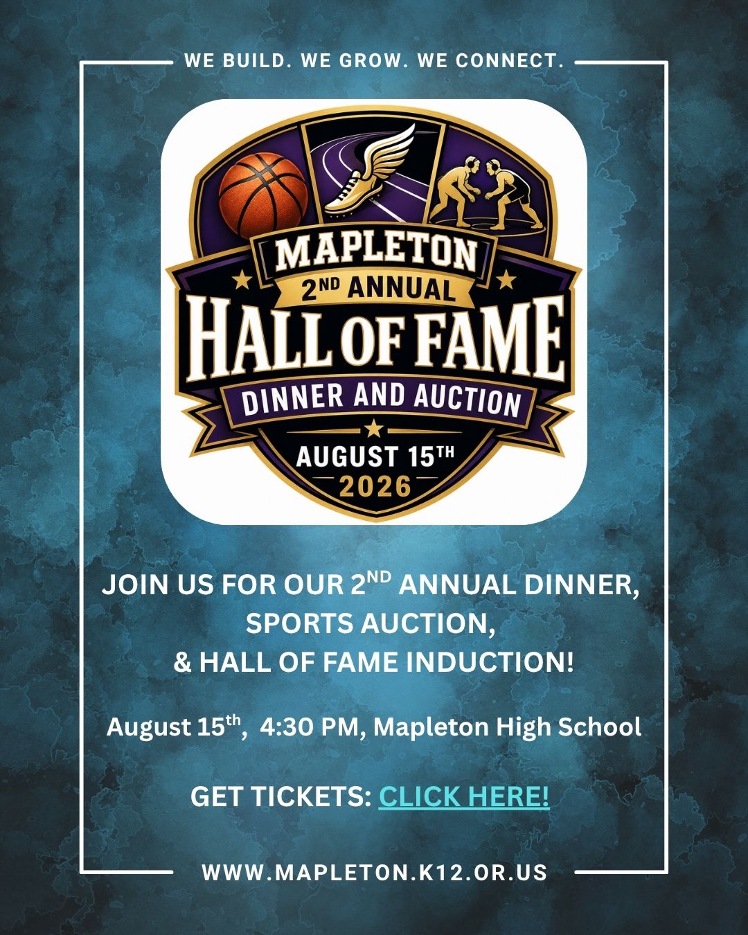 2nd Annual Hall of Fame Dinner & Auction: Aug. 15th - Mark your calendars!