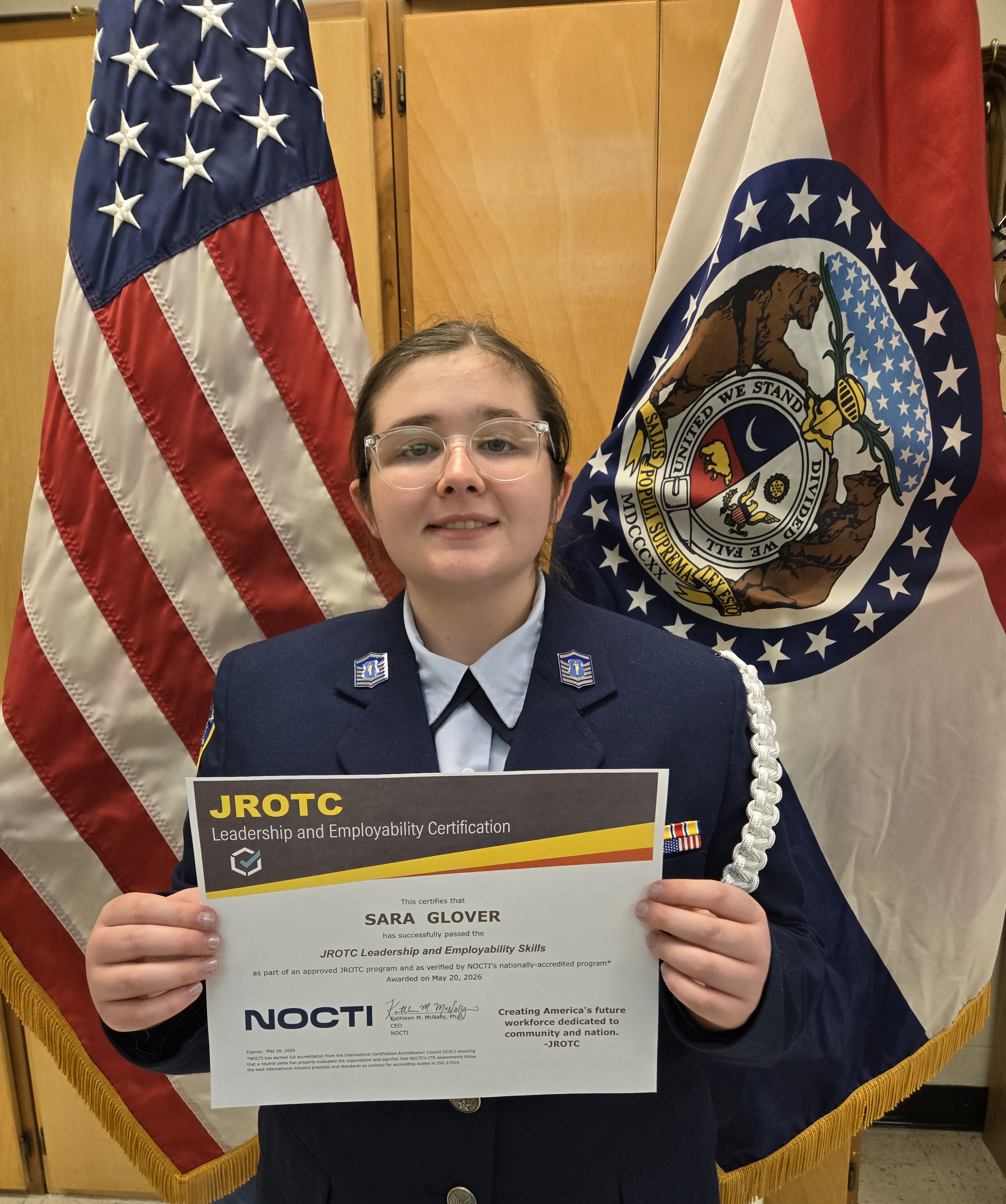 Three BHS Air Force JROTC Cadets Pass NOCTI Leadership Exam
