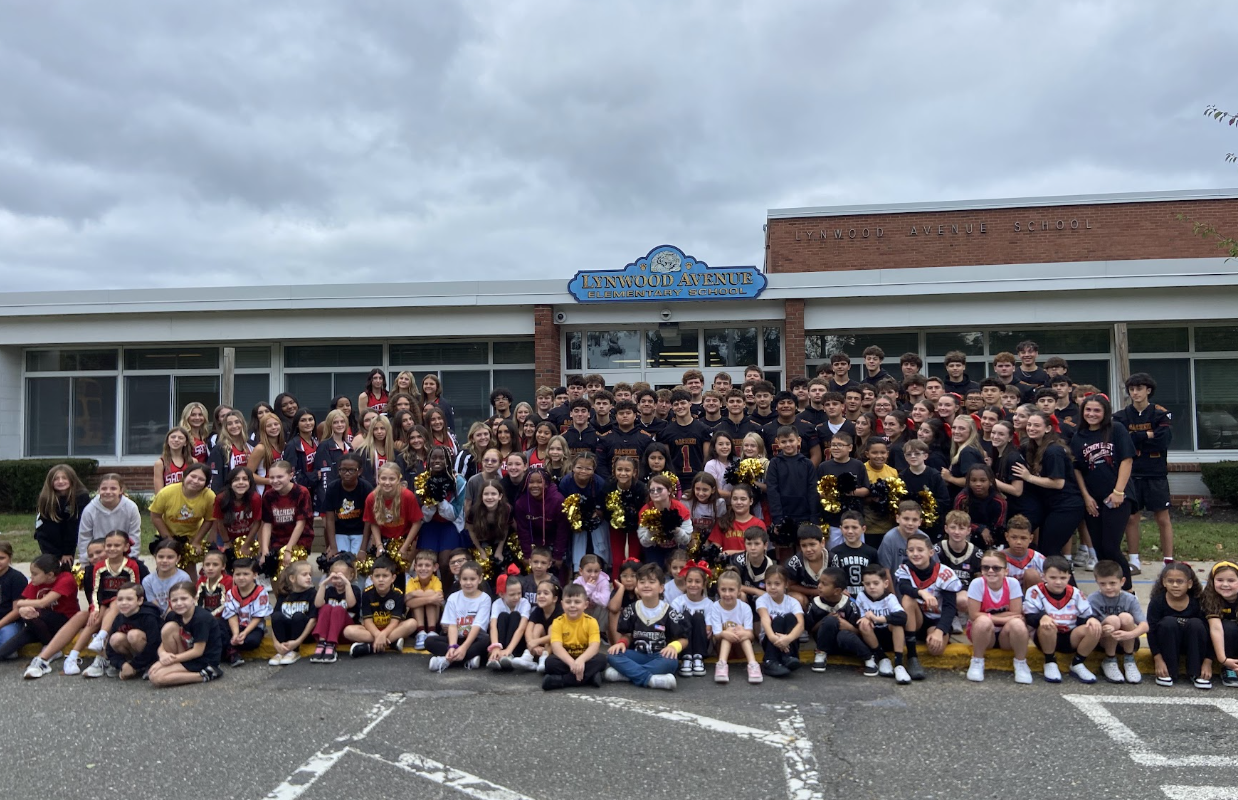 Sachem East Football Players and Cheerleaders Bring Homecoming Spirit to Elementary Schools