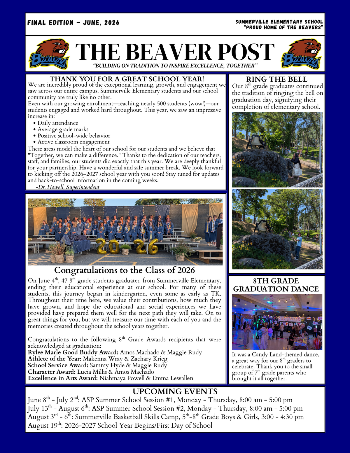 The Beaver Post - June 9th, 2026 (Final Edition for the 2025-2026 School Year)