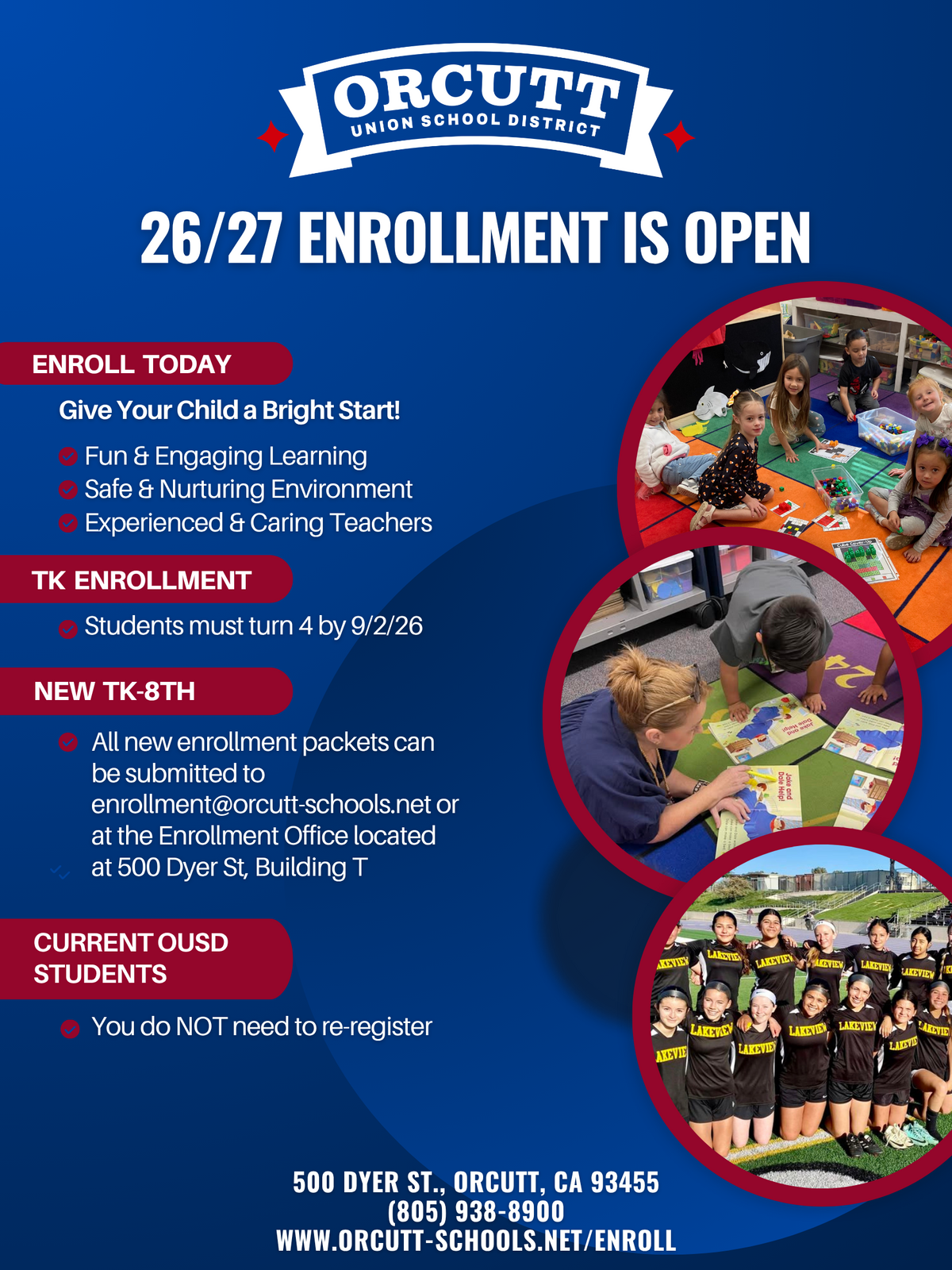 Parents: Enroll Those New Students Now