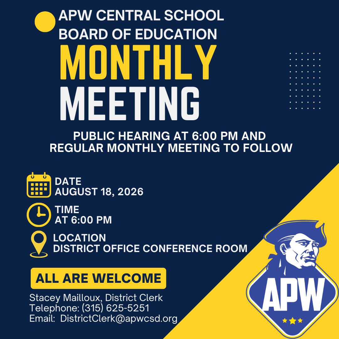 Board of Education Meeting - August 18, 2026