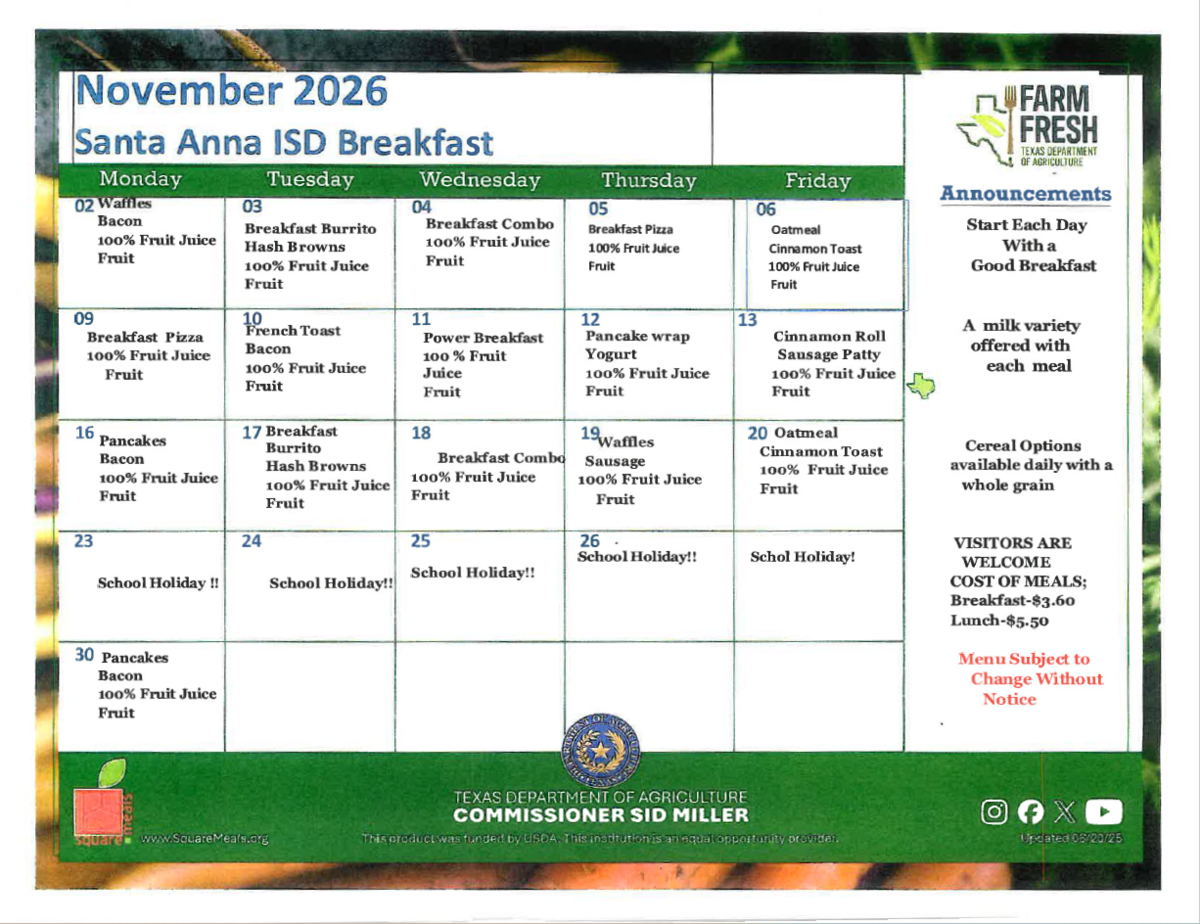 November Menus