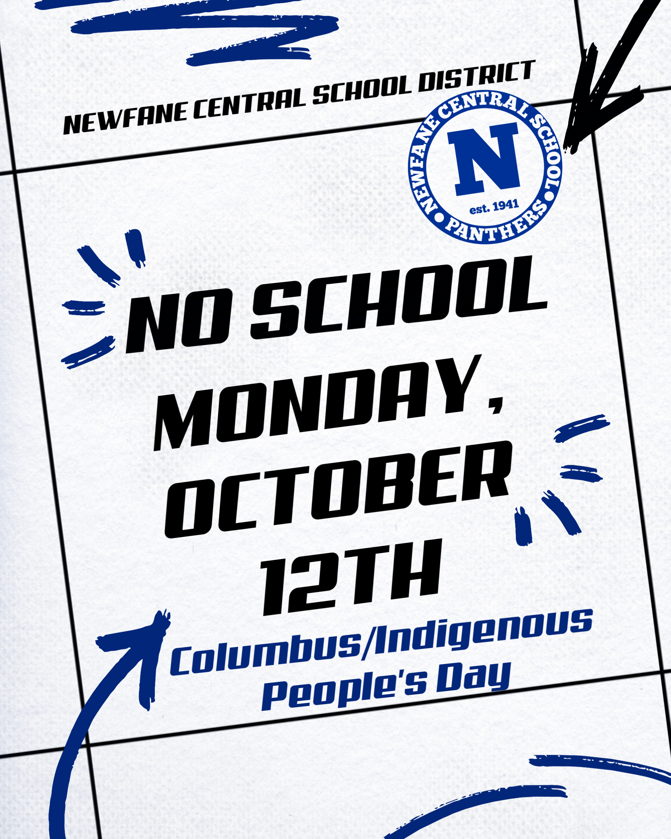 Reminder- No School Monday October 12th- Columbus/Indigenous Peoples' Day