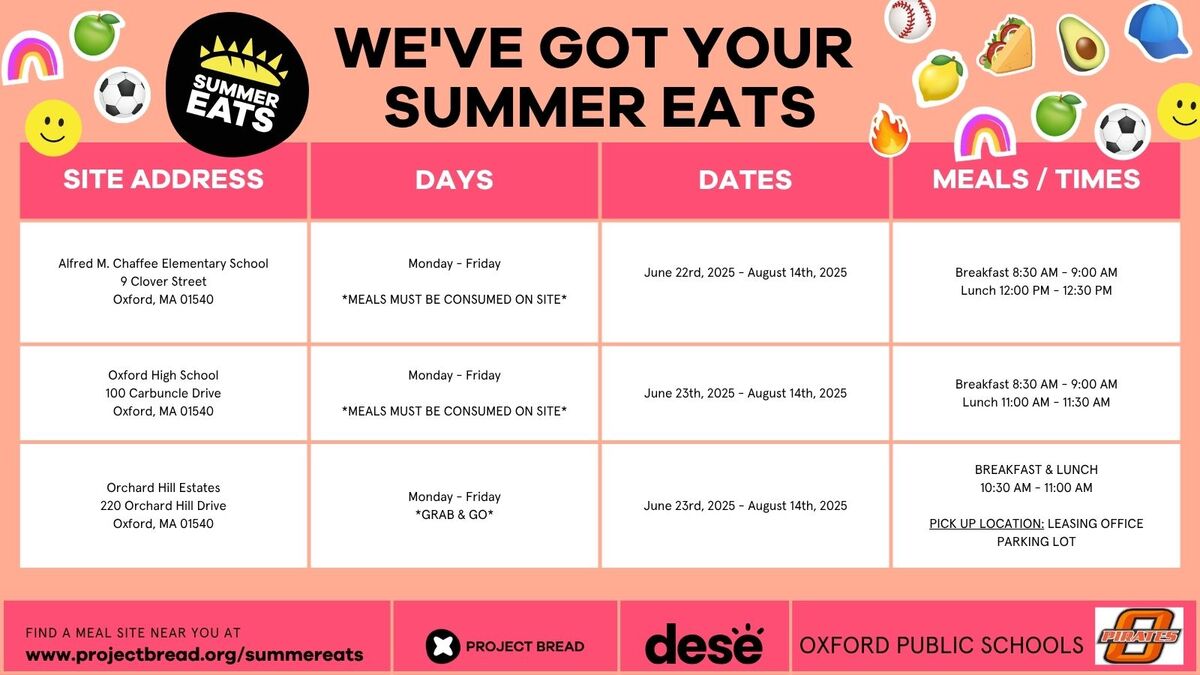 ☀️ Summer Eats is Returning to Oxford! 🍎🌽🍔