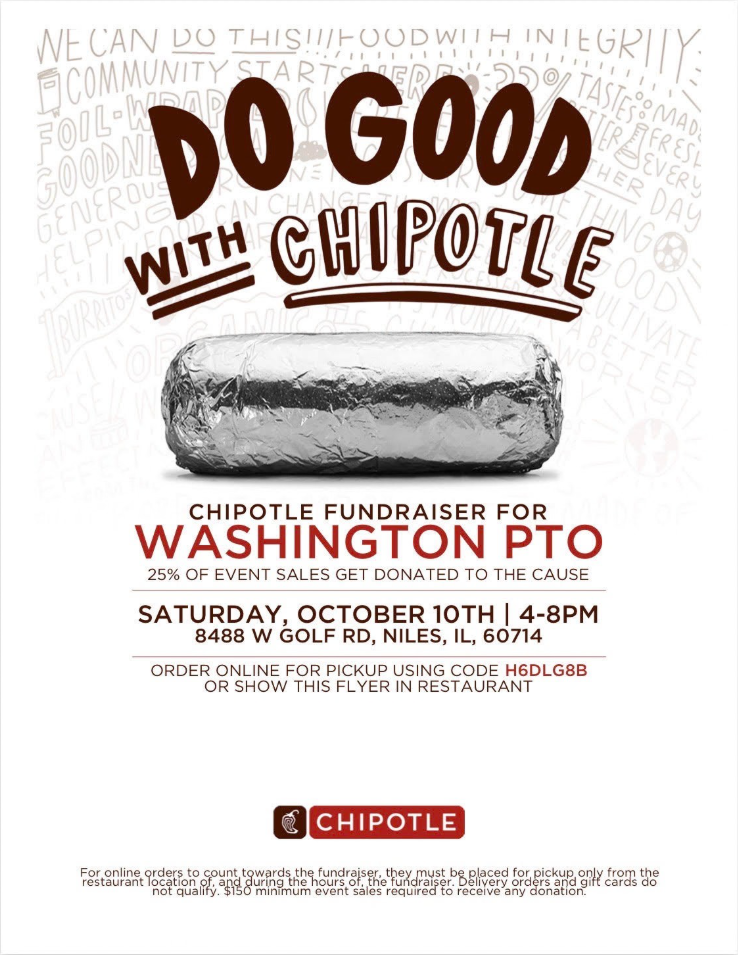 Washington PTO Chipotle Dine-Out Day