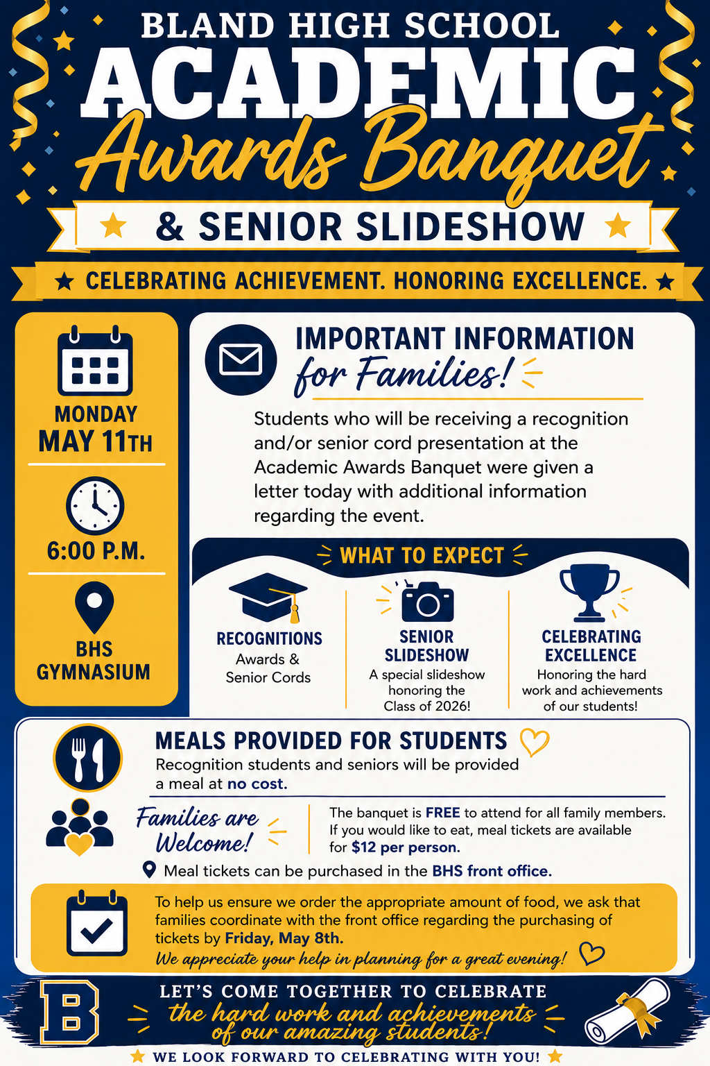 Academic Awards Banquet & Senior Slideshow