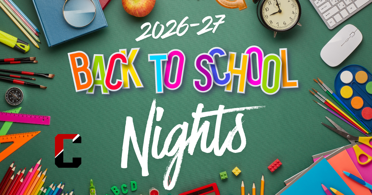 Save the Date: 2026-27 Back to School Nights