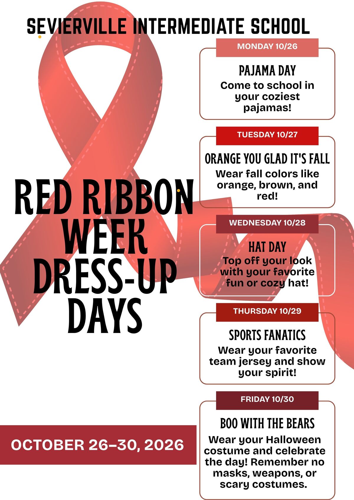 Red Ribbon Week Is Next Week!