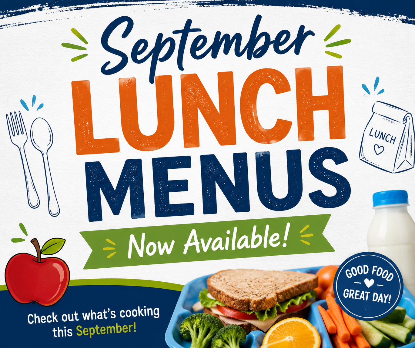 September Lunch Menus
