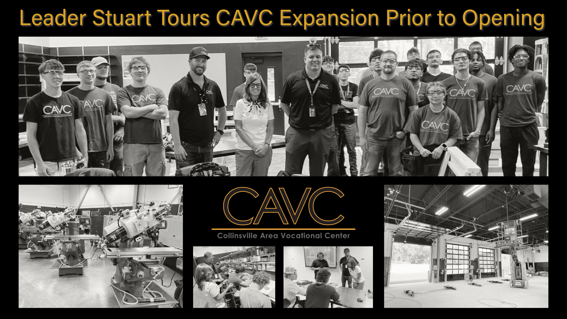 Leader Stuart Tours CAVC Expansion as Final Construction Is Underway