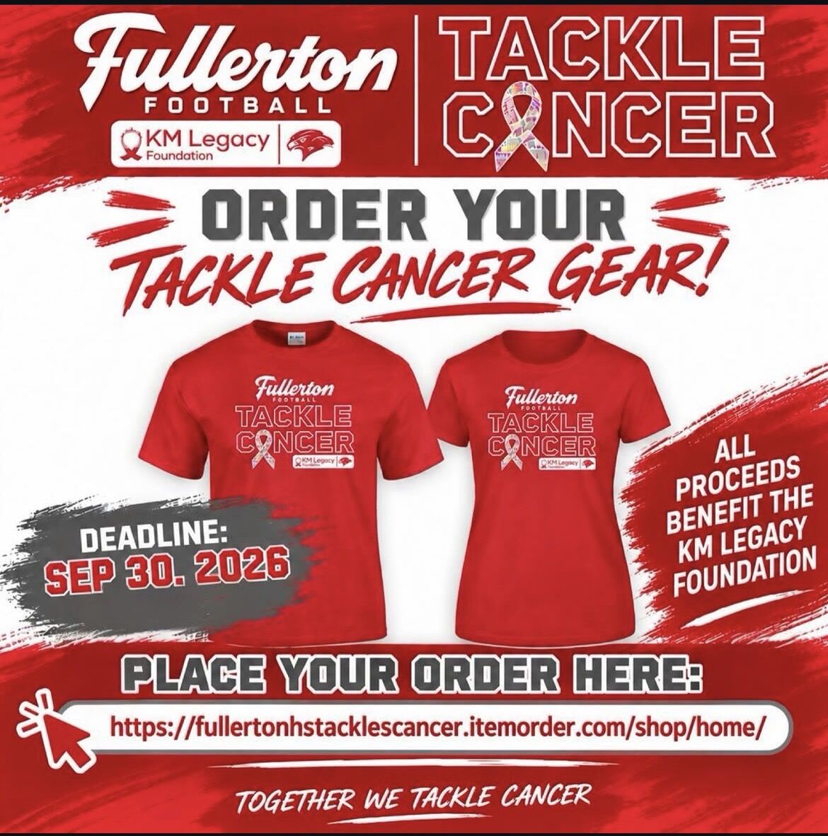 Support FUHS Football’s Tackle Cancer Campaign ❤️