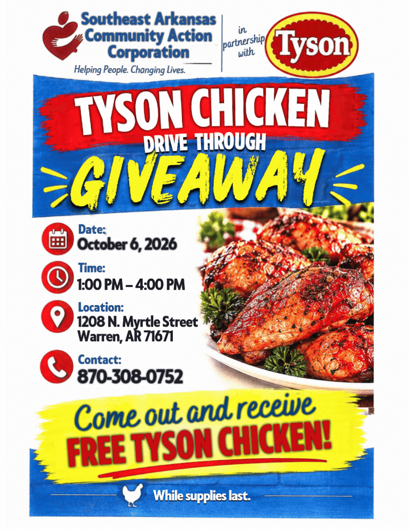 Brunson - Tyson Chicken Drive-Through Giveaway