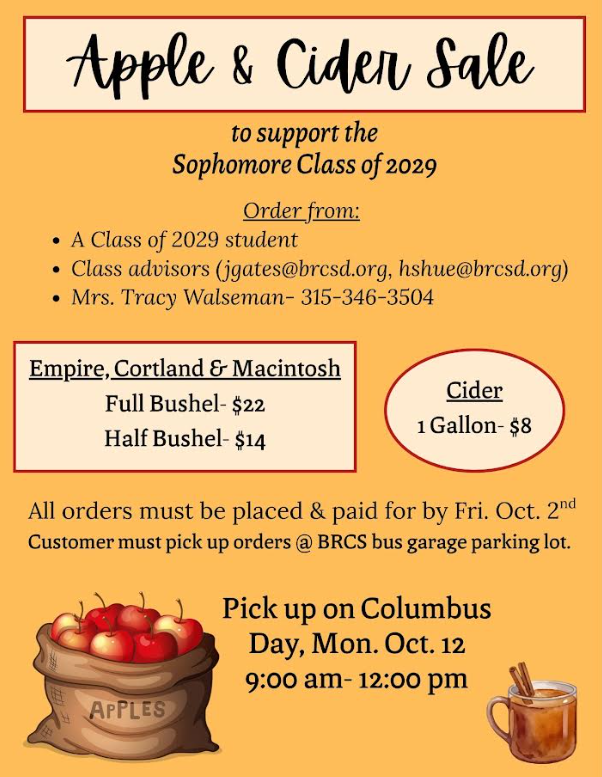 Class of 2029 Apple & Cider Sale