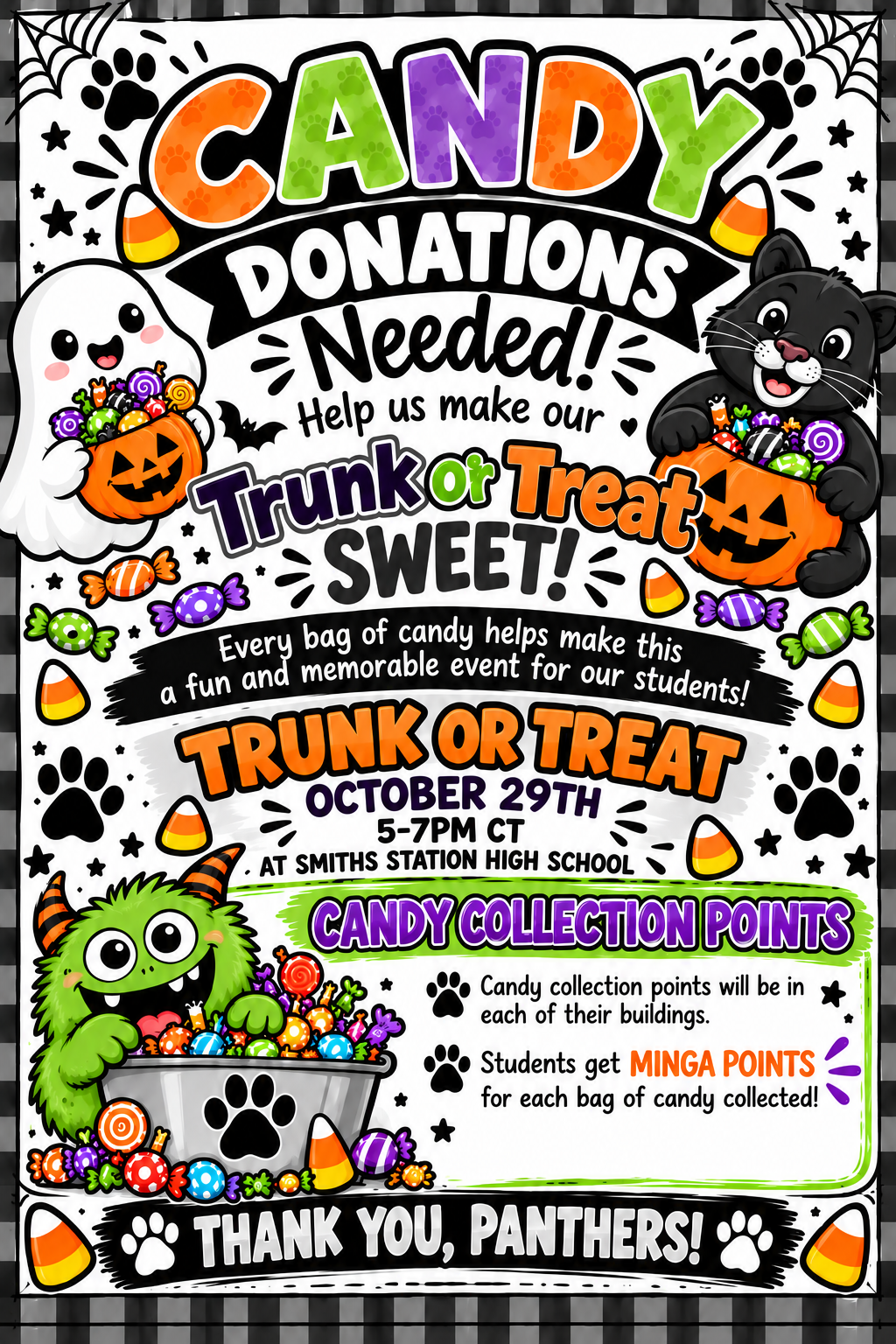 Trunk or Treat Needs Your SWEET Support!