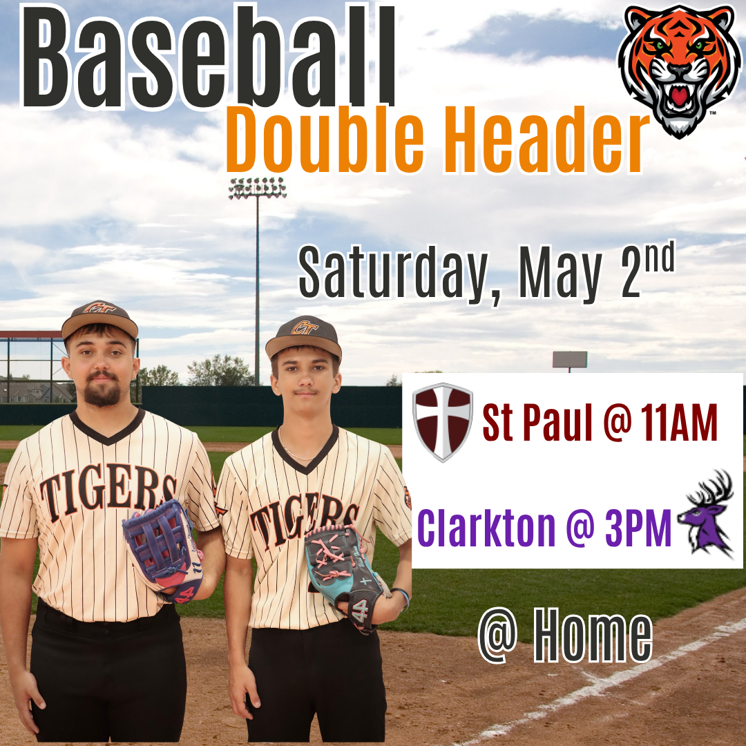 Baseball Double Header-Saturday (5/2)