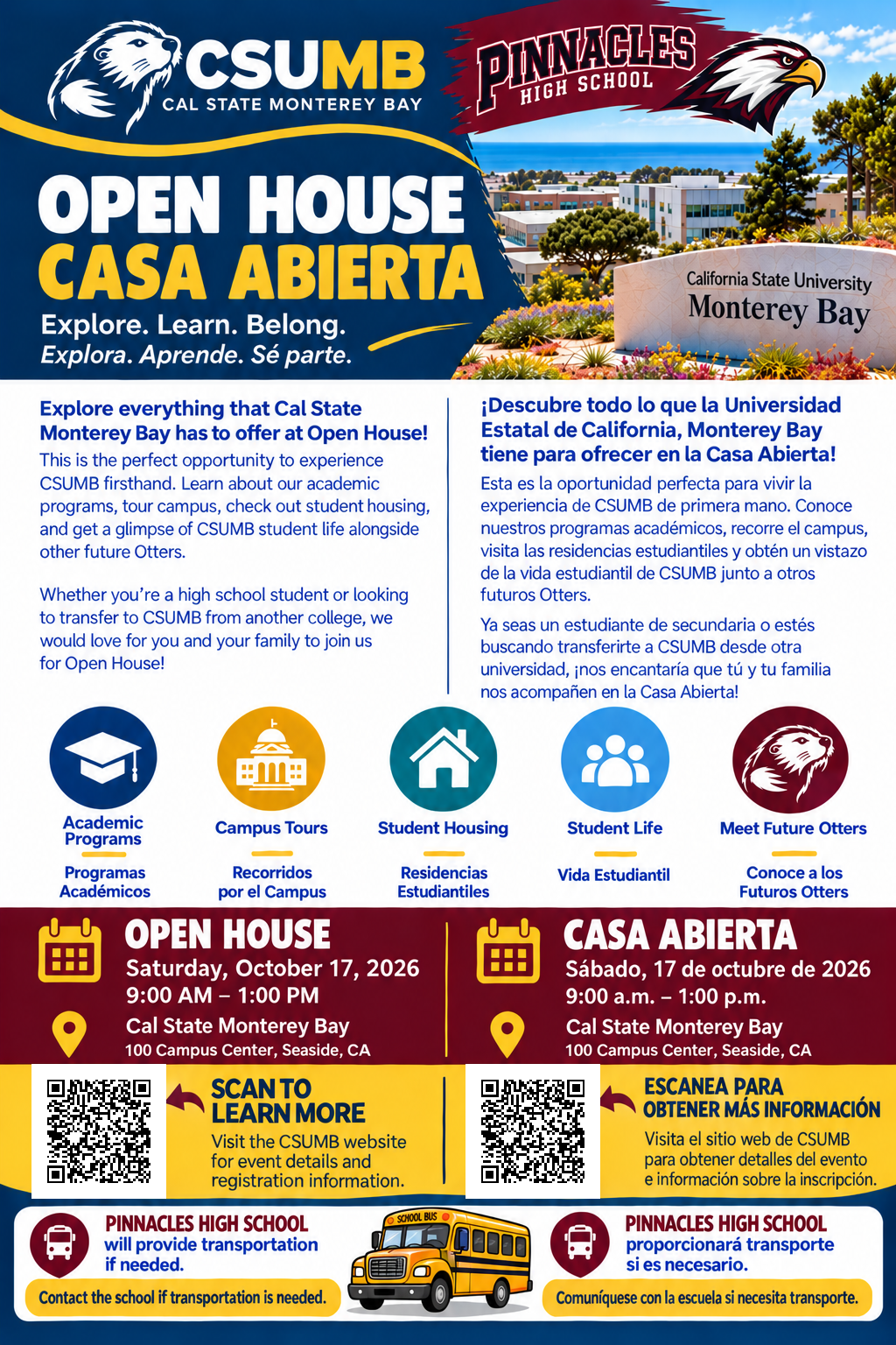 CSUMB Open House Field Trip