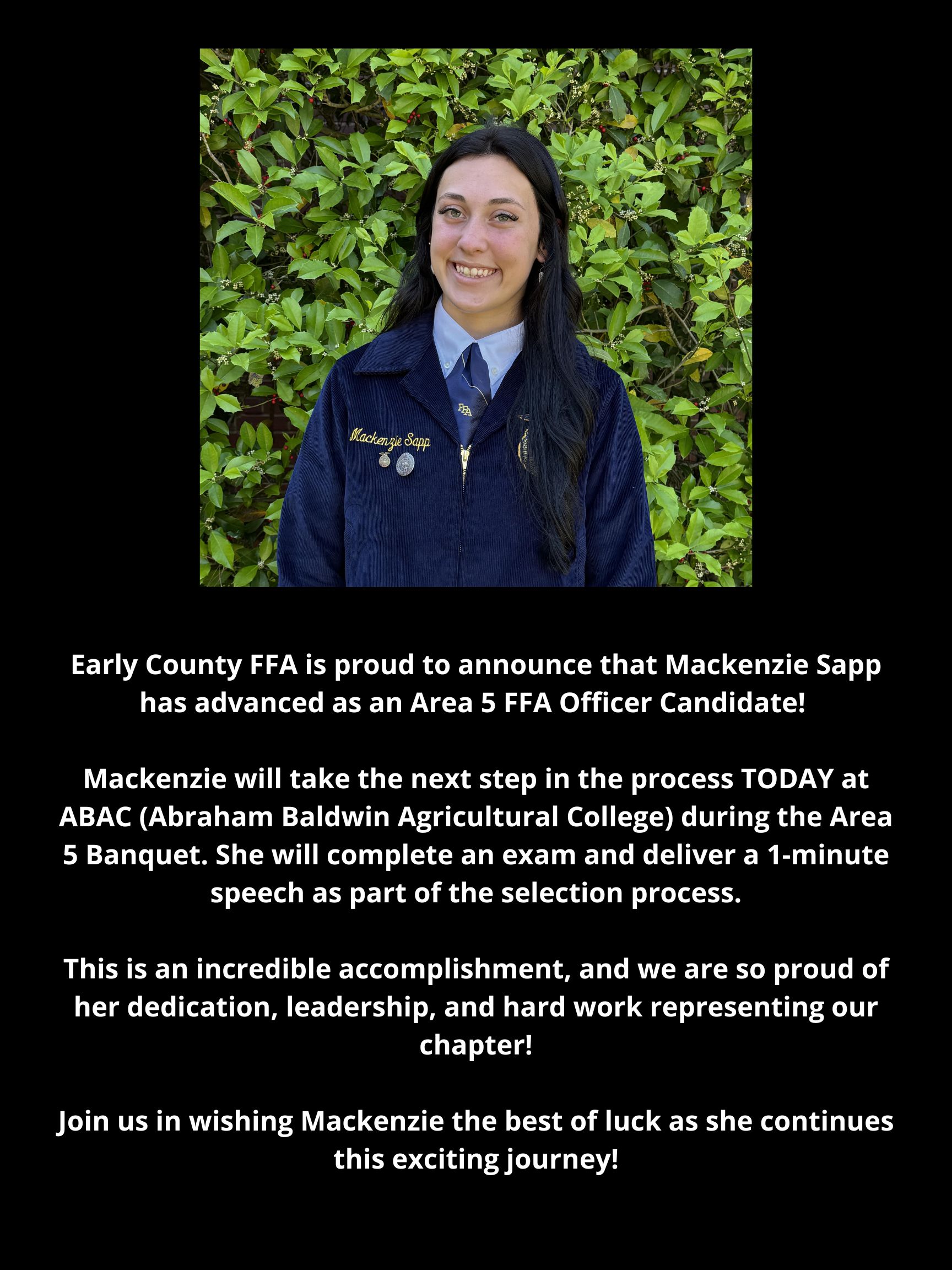 Area 5 FFA Officer Candidate