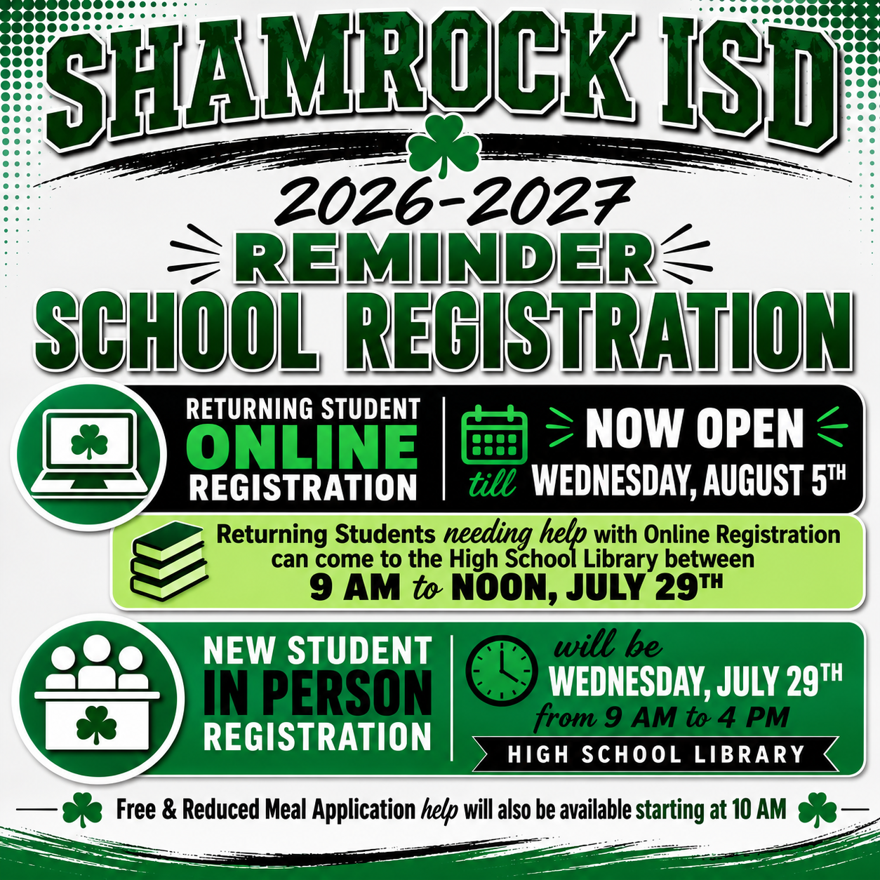 Reminder - Registration