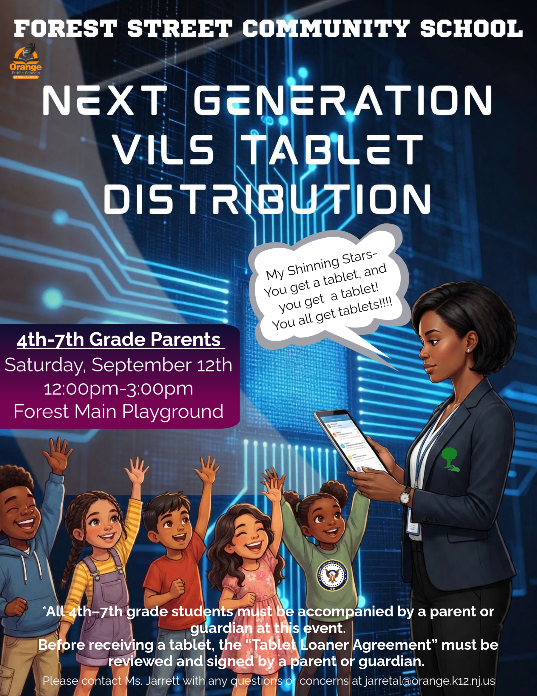 NEXT GENERATION VILS TABLET DISTRIBUTION! 4th-7th grade