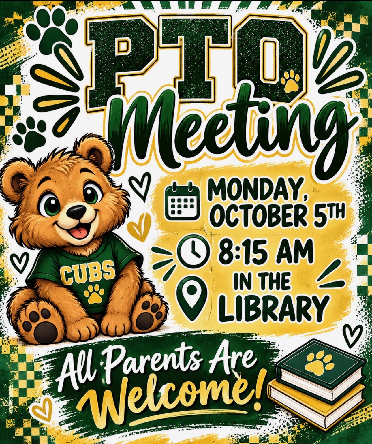 PTO Meeting Monday, October 5th 