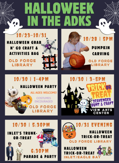 Community News - HALLOWEEK IN THE ADKS & TRICK - OR - TREAT TRAIL  - OCTOBER 30, 2026
