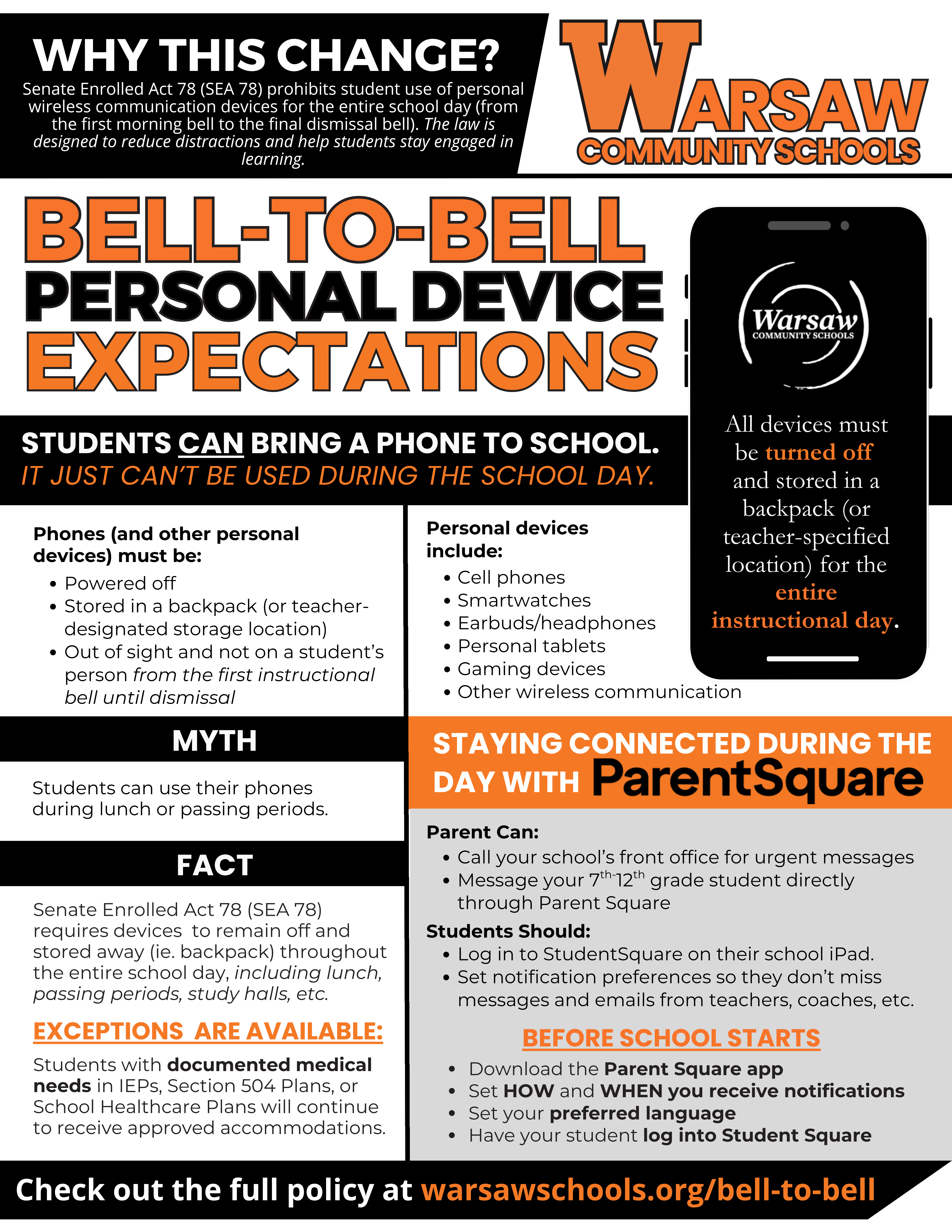 Stay Connected with Your Student(s) During the School Day