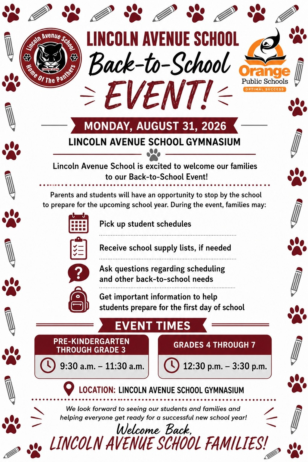 Back to School Event📚 