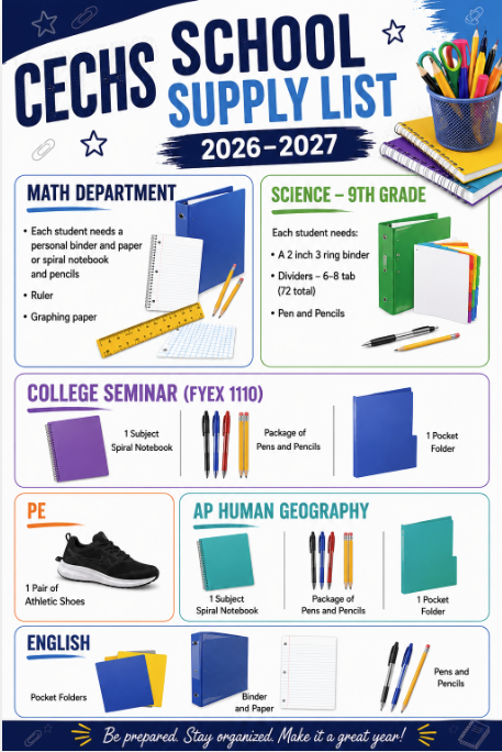 CECHS - School Supply List