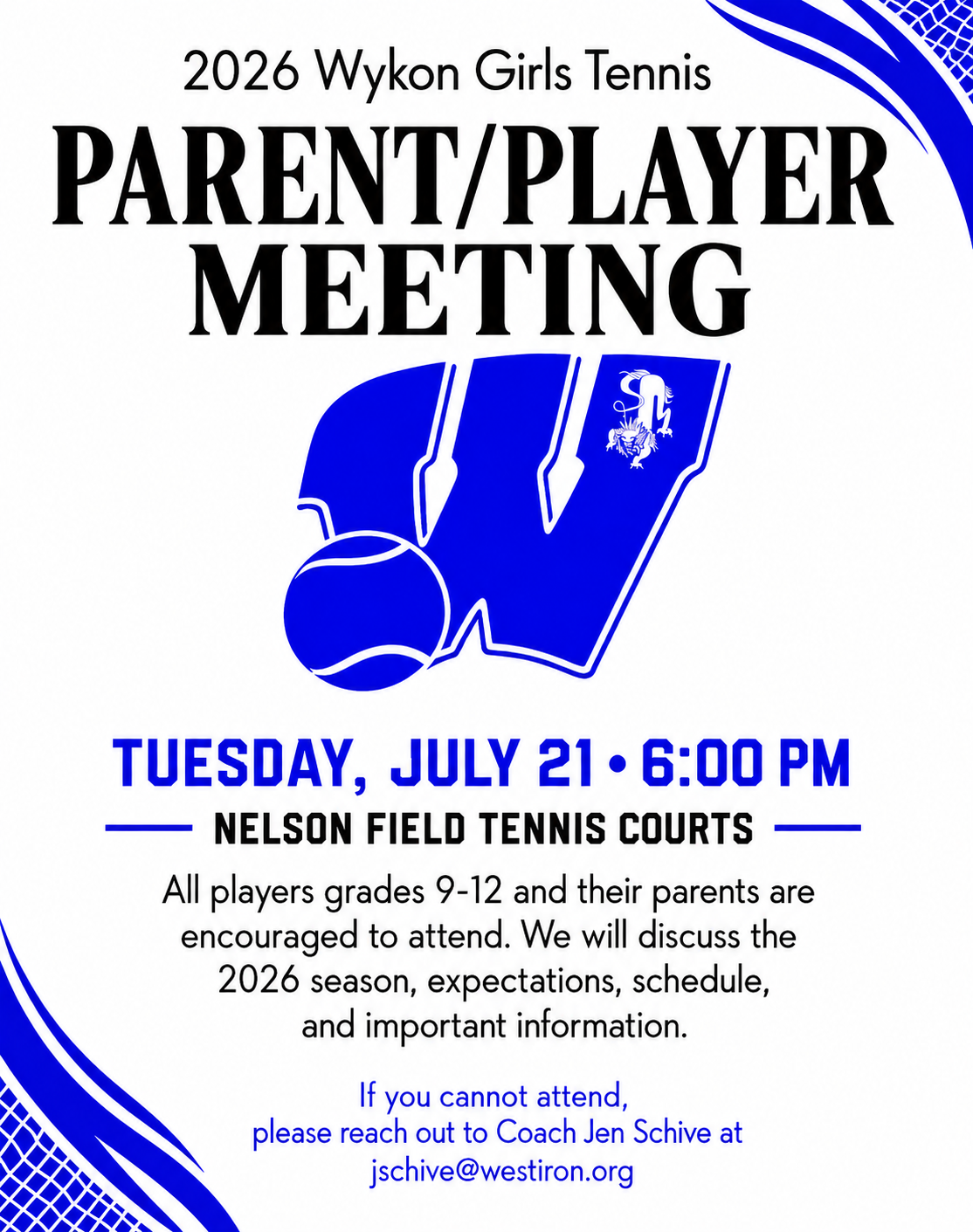 2026-2027 GIRLS TENNIS MEETING