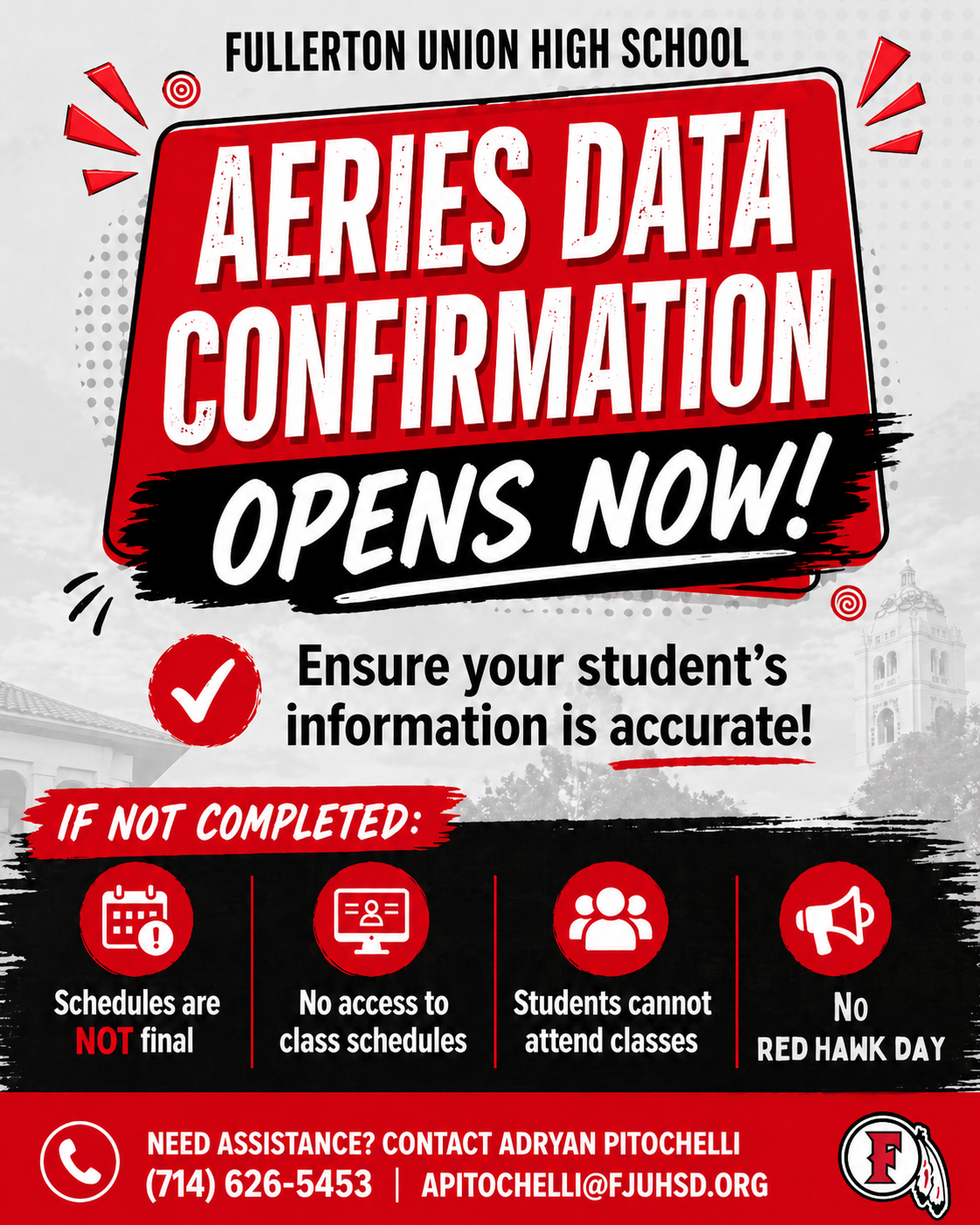 Aeries Data Confirmation Is Now Open – Complete Today!