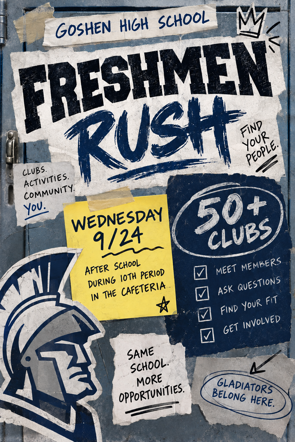 Sneak Preview of tomorrow's FRESHMEN RUSH!
