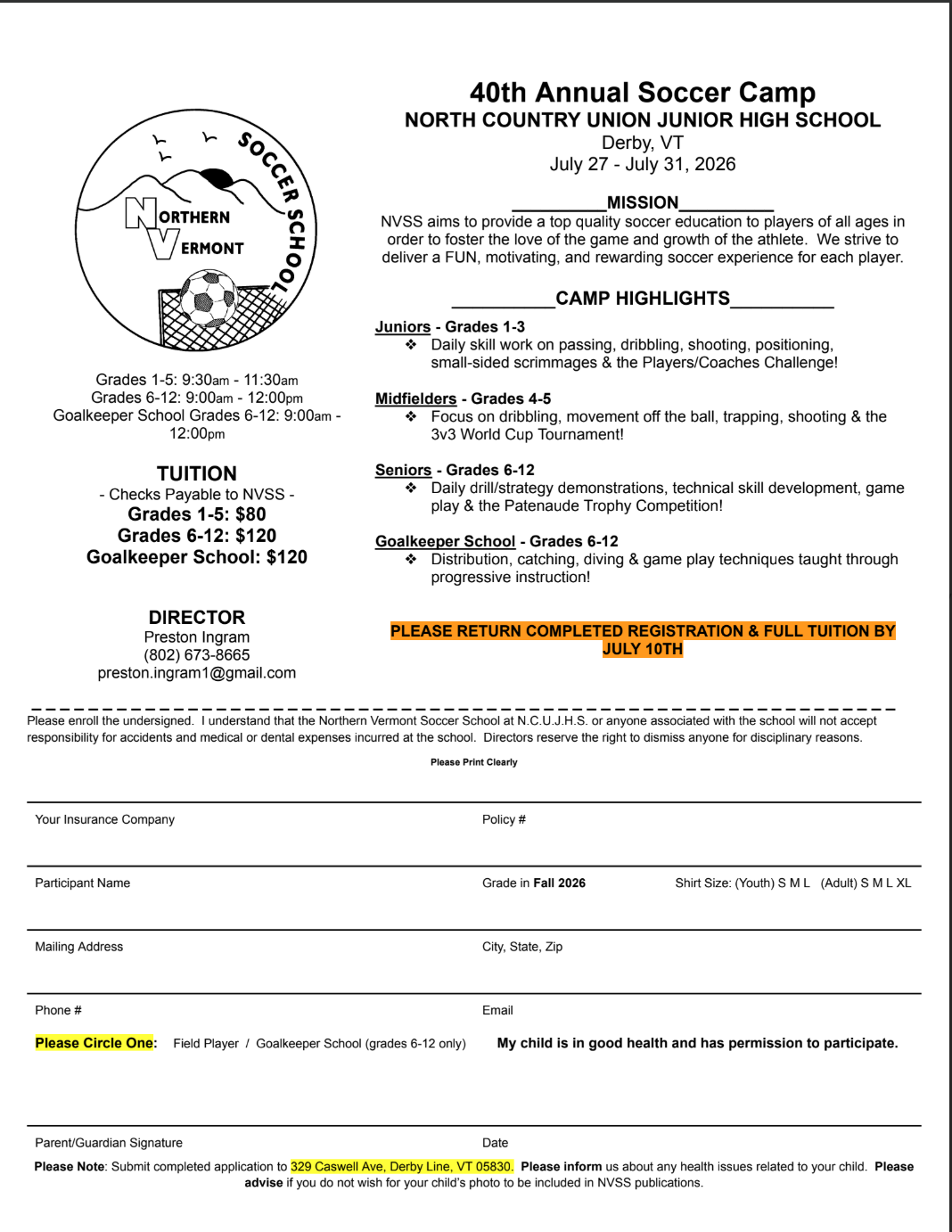 Soccer Camp