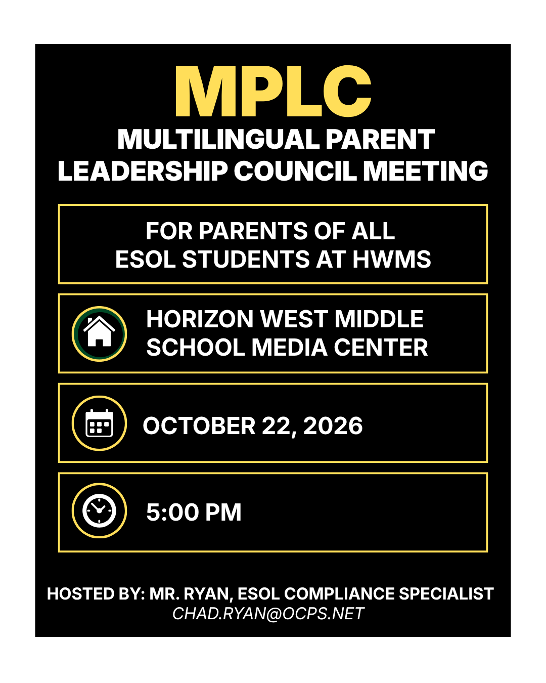 MPLC Meeting - October 22nd