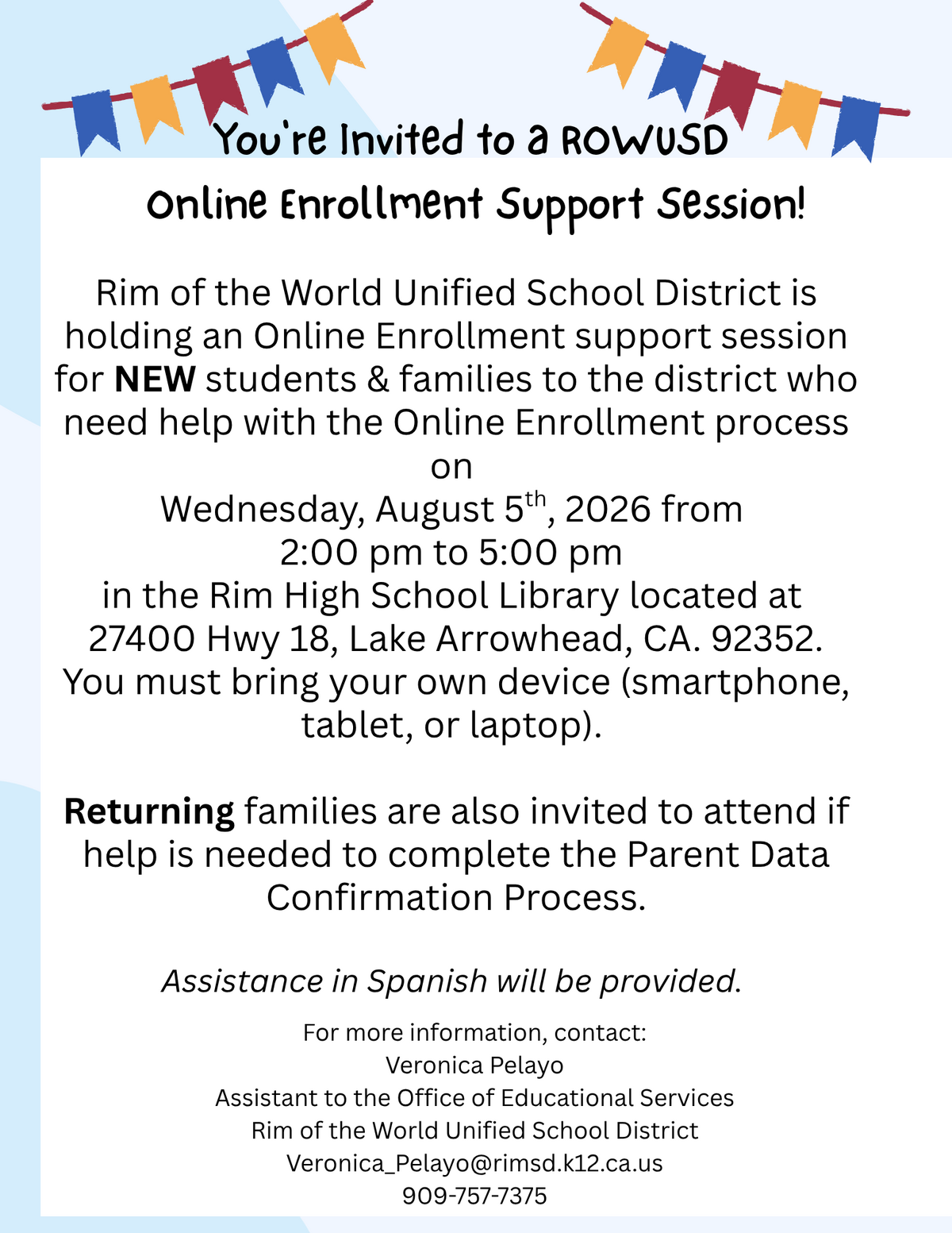 You're Invited Join Us at an Online  Enrollment Support Session
