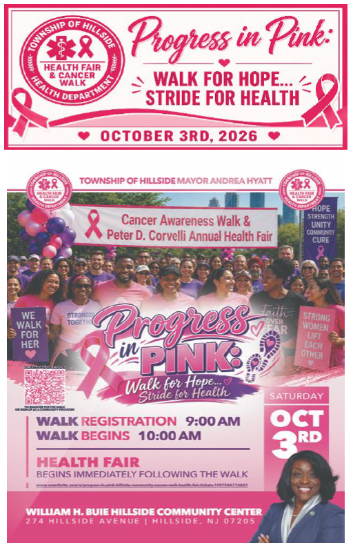 Join Us -Township of Hillside Walk for Hope October 3rd 