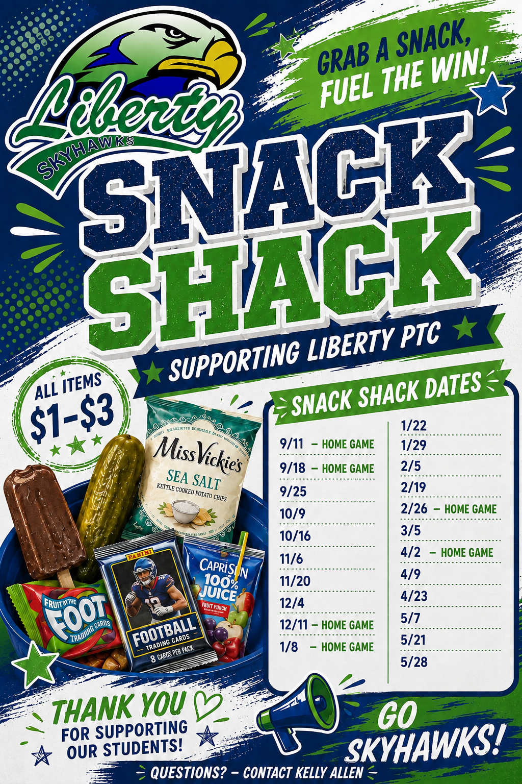 Snack Shack Dates!