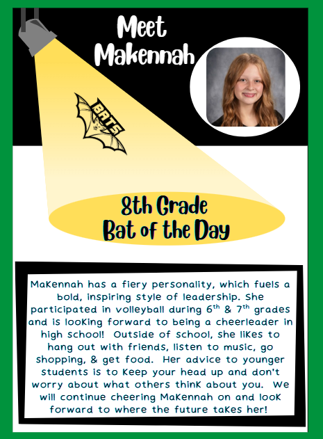 8th Grade Bat of the Day