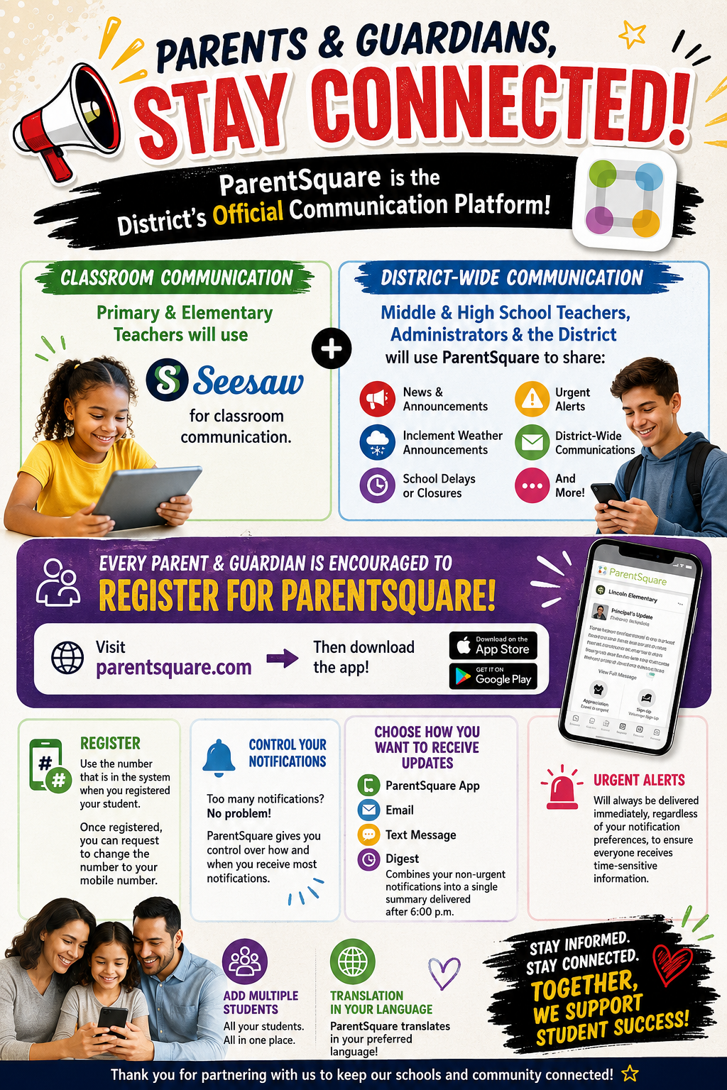 Connect with ParentSquare