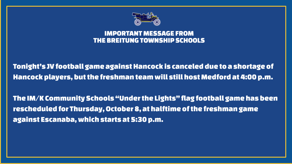 Thursday, Oct 1, Event Updates