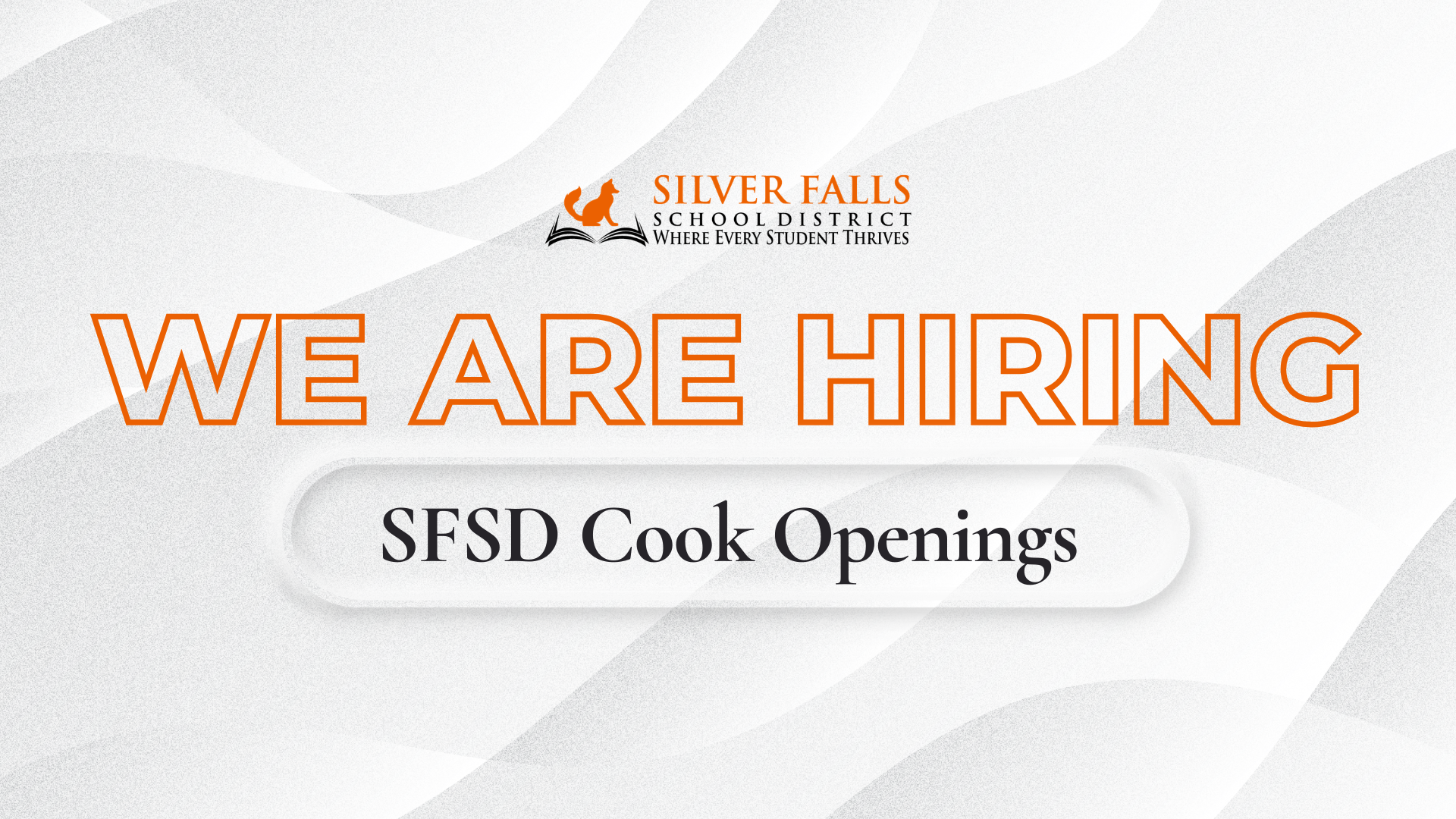 We’re Hiring, Join Our Food Services Team!